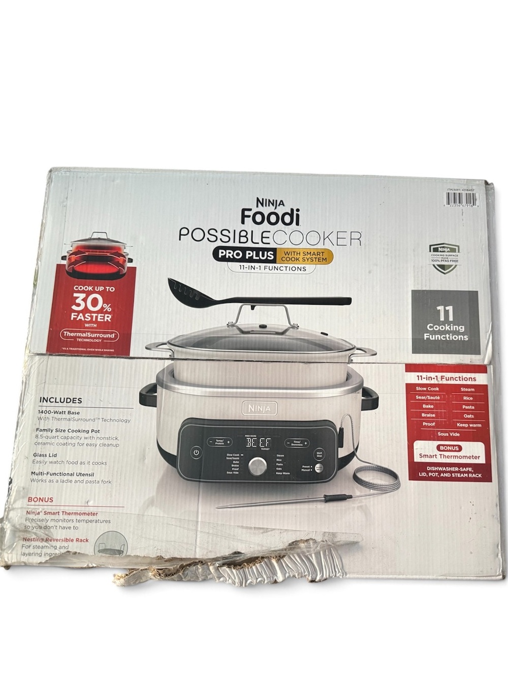 Ninja Fooodi PossibleCooker Pro Plus - Silver and Black